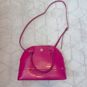 Anne Klein Magenta Dome Satchel Bag